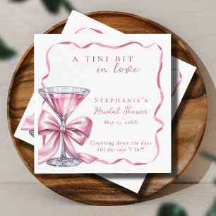Guardanapo De Papel Um Pouquinho Apaixonada Chic Pink Martini Chá de B