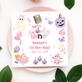 Guardanapo De Papel Um primeiro aniversario Fantasma de Bebê Cute no D