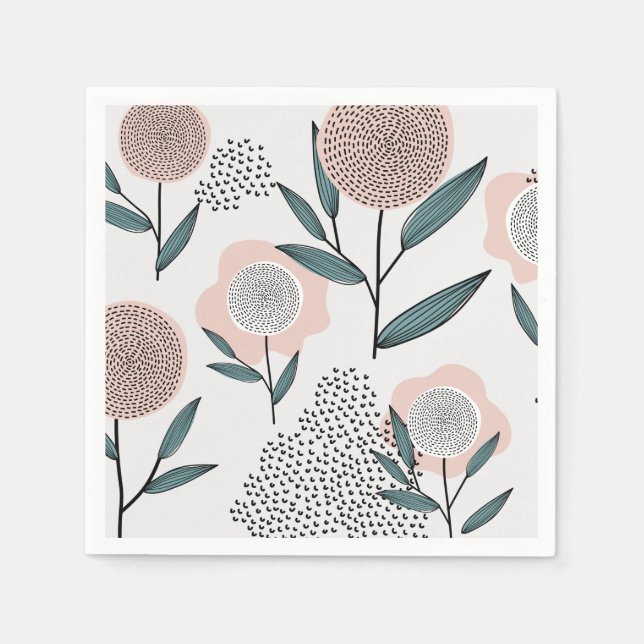 Guardanapo De Papel Um rosa (Frente)