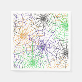 Guardanapo De Papel Um simples padrão na Web da aranha de Halloween