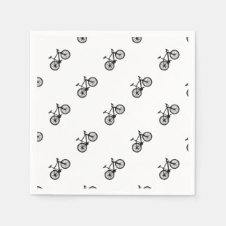 Guardanapo De Papel Um simples rabisco de bicicleta desenhado à mão