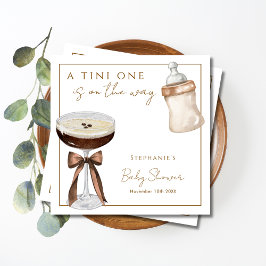 Guardanapo De Papel Um Tini a Caminho Espresso Martini Chá de Bebê