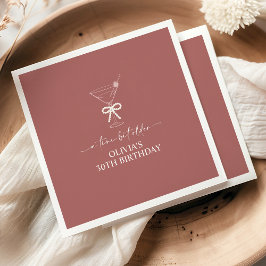 Guardanapo De Papel Um Tini Bit Antigo Martini Pensava Festa de aniver