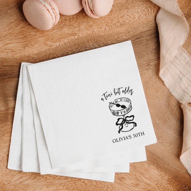 Guardanapo De Papel Um Tini Bit Antigo Martini Pensava Festa de aniver (Criador carregado)