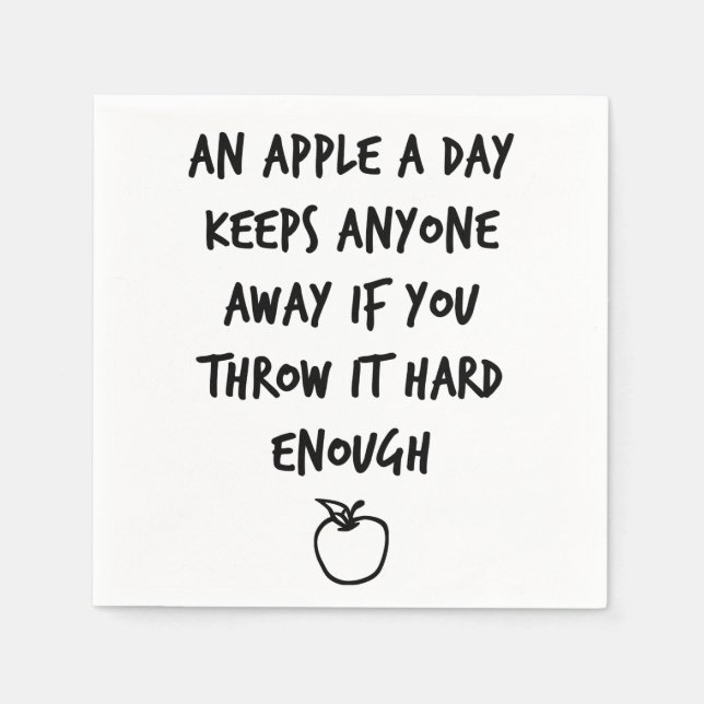 Guardanapo De Papel Uma Apple A Day (Frente)