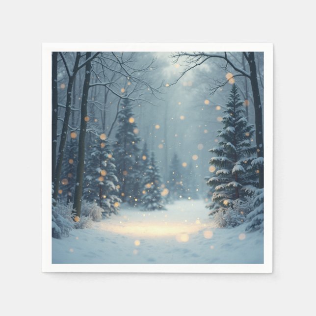 Guardanapo De Papel Uma história de inverno quente (Frente)