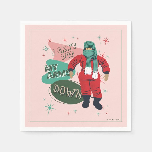 Guardanapo De Papel Uma história de Natal - Não posso baixar os braços (Frente)