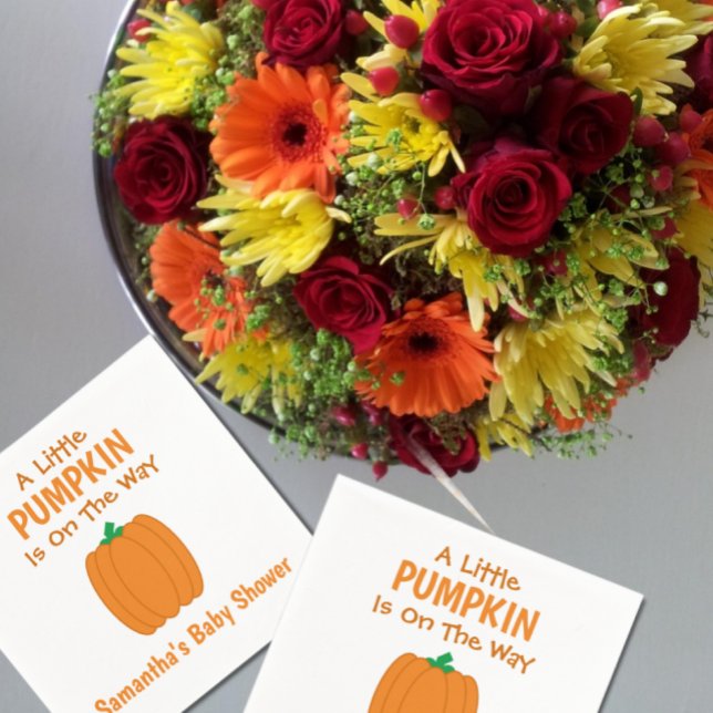 Guardanapo De Papel Uma Pequena Abóbora Está A Caminho (Criador carregado)