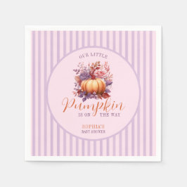 Guardanapo De Papel Uma Pequena Abóbora Está A Caminho Do Chá de frald