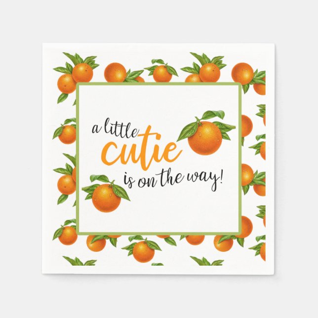 Guardanapo De Papel Uma Pequena Cutie está no caminho de Napkin (Frente)