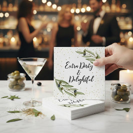 Guardanapo De Papel Uma Pitada de Diversão na Noite de Martini