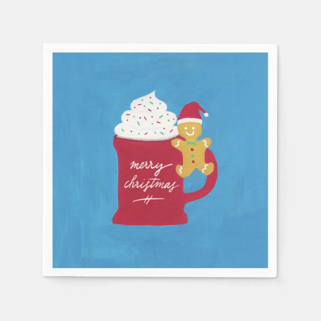 Guardanapo De Papel Uma Taça de Feliz Natal (Frente)