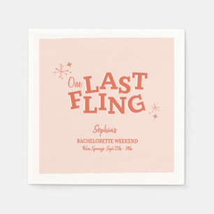 Guardanapo De Papel Uma Única Bachelorette de Fling