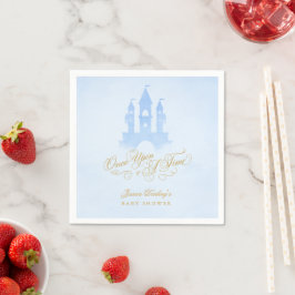 Guardanapo De Papel Uma Vez Em Um Chá de fraldas Do Castelo De Fairyta