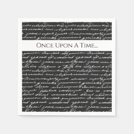 Guardanapo De Papel Uma Vez Em Um Tempo, Diversão De Escritor De Histó