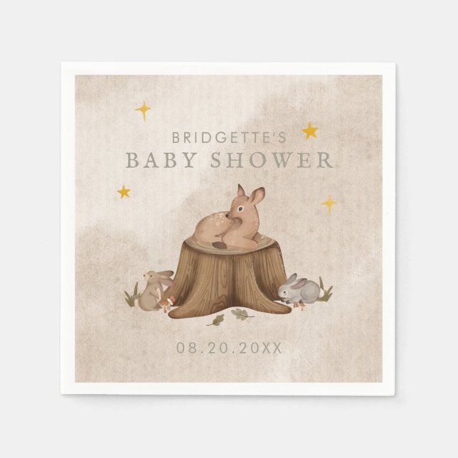 Guardanapo De Papel Uma vez no Time Woodland Storybook (Frente)