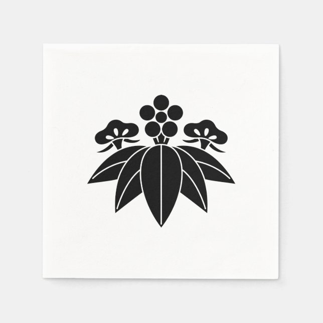 Guardanapo De Papel Ume de bambu de pinheiro estilo genciana (Frente)