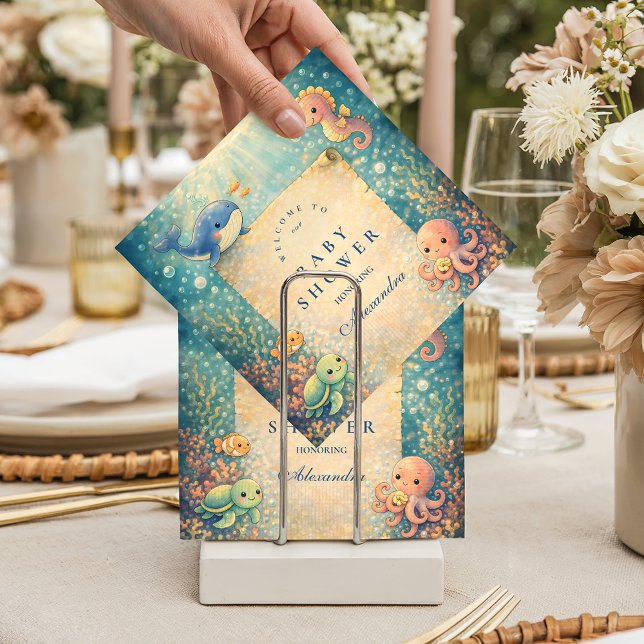 Guardanapo De Papel Under The Sea Baby Shower (Criador carregado)