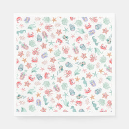 Guardanapo De Papel Under the Sea Mermaid Girls Birthday Party