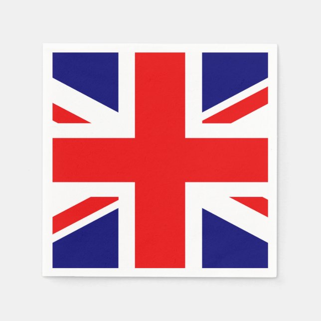 GUARDANAPO DE PAPEL UNIÃO JACK - BANDEIRA BRITÂNICA (Frente)