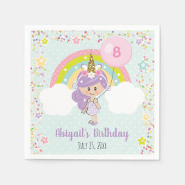 Guardanapo De Papel Unicorn Birthday Napkins
