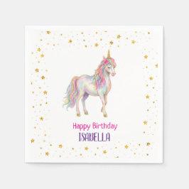 Guardanapo De Papel Unicorn Glitter Girls Birthday