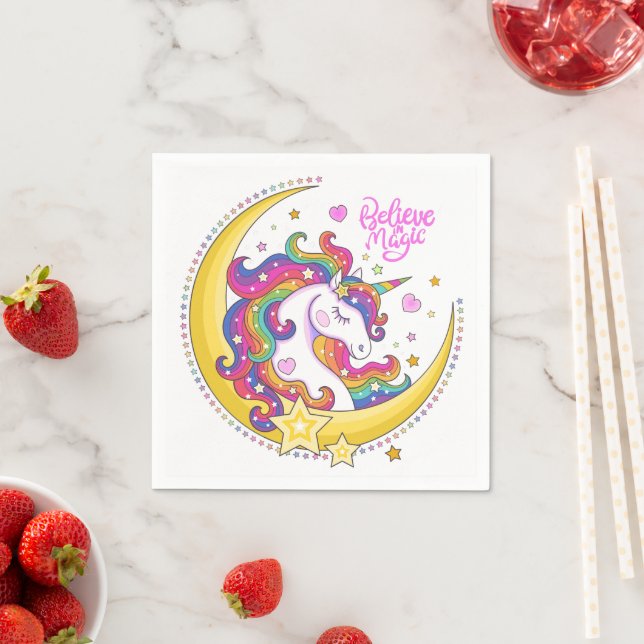 Guardanapo De Papel Unicorn Magic Paper Napkins (Insitu)