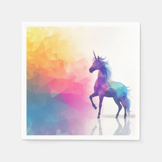 Guardanapo De Papel Unicorn Magic - Party  (Frente)