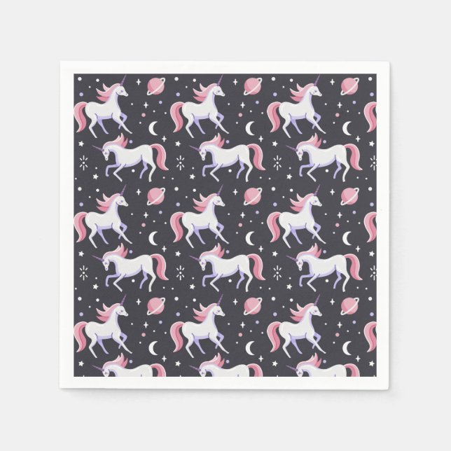 Guardanapo De Papel Unicorns Napkins (Frente)