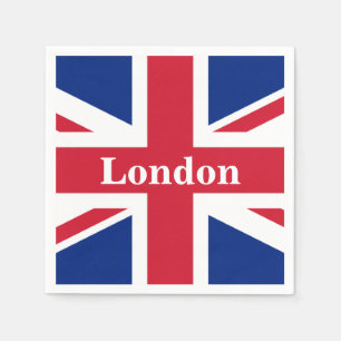 Guardanapo De Papel Union Jack London ~ British Flag Paper Jantar Napk