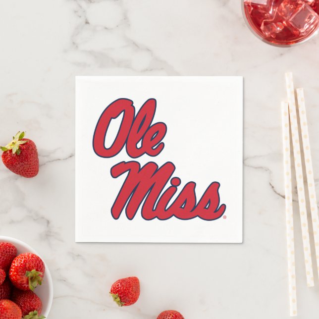 Guardanapo De Papel Universidade do Mississippi | Script Ole Miss (Insitu)