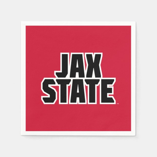 Guardanapo De Papel Universidade Estadual de Jacksonville JAX STATE Te (Frente)