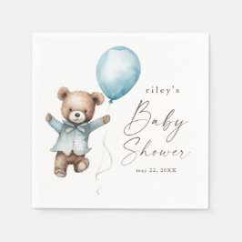 Guardanapo De Papel Ursa Esperta Urso de Pelúcia Churrasco de Bebê Men