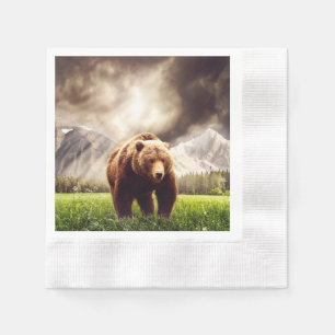 Guardanapo De Papel Urso da montanha