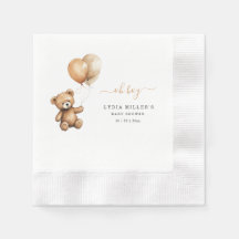 Urso de pelúcia Balões chá de fraldas Sexo neutro