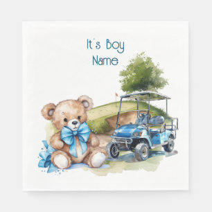 Guardanapo De Papel Urso de Teddy de Golfe É Garoto para Nápoles Chá d