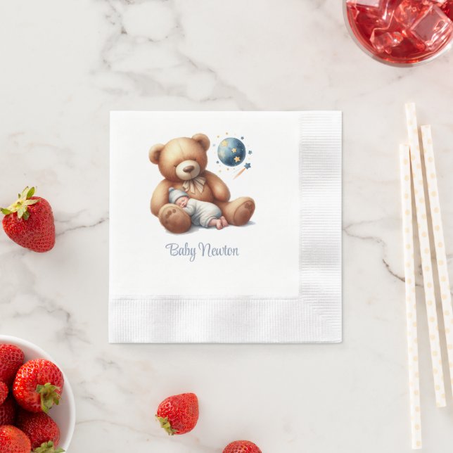 Guardanapo De Papel Urso Menino Sonho Bebê (Insitu)