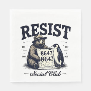 Guardanapo De Papel Urso Resiste Protege Parque Nacional Anti Trump 86