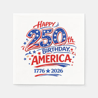 Guardanapo De Papel USA America 250th Anniversary Patriotic