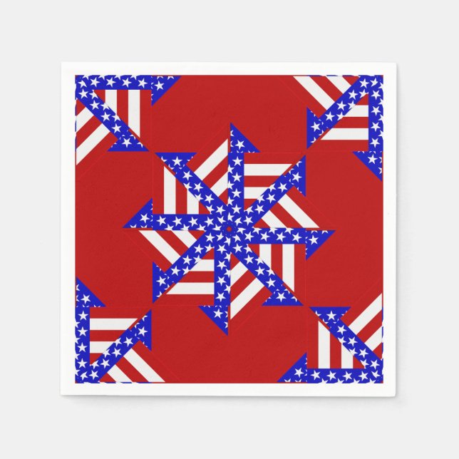 Guardanapo De Papel USA Flag Teabag Folding s14R-PAPER NAPKINS (Frente)