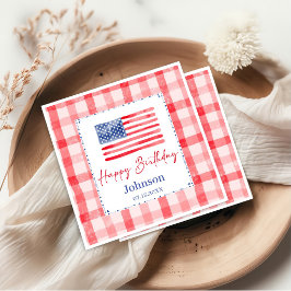 Guardanapo De Papel USA Independence Day Themed Birthday