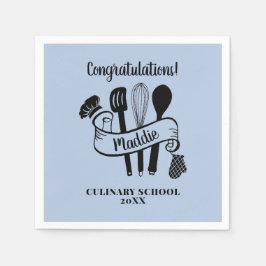 Guardanapo De Papel Utensílio Personalizado de Chef Escola de Culinári