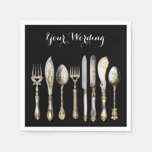 Guardanapo De Papel Utensílios de cozinha para talheres de chefs