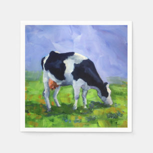 Guardanapo De Papel Vaca de leiteria de Holstein, fazendeiro,
