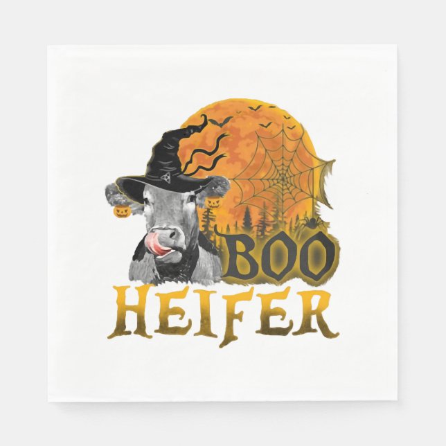 Guardanapo De Papel Vaca Halloween (Frente)