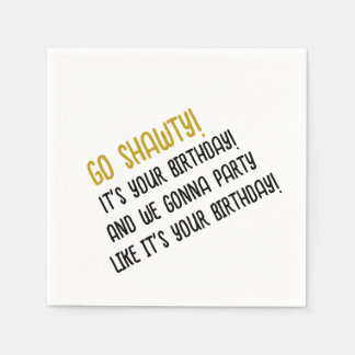 Guardanapo De Papel Vai Shawty Cocktail Napkins