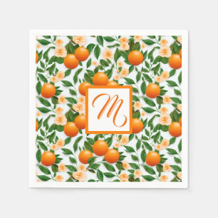 Guardanapo De Papel Valencia Orange Blossom Monograma
