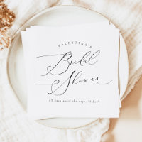 VALENTINA Elegante Script Minimalista para Chá de 