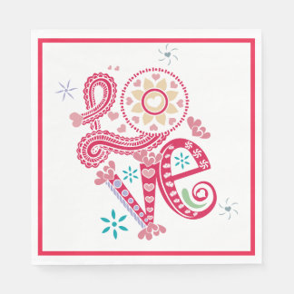 Guardanapo De Papel Valentine Day LOVE