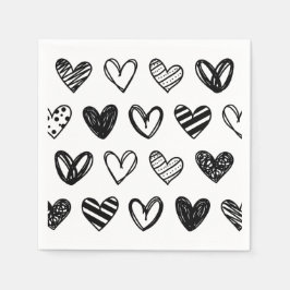 Guardanapo De Papel Valentine Day Love Pattern Napkins
